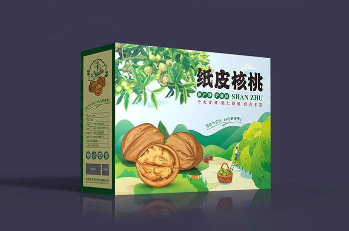 定制核桃包裝盒禮盒，突出農(nóng)產(chǎn)品產(chǎn)地賣點
